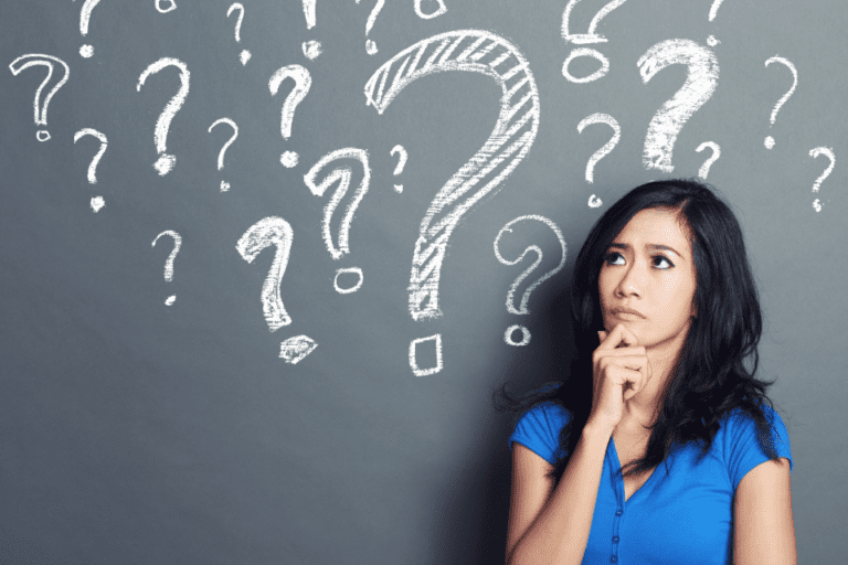 woman with quizzical look on her face